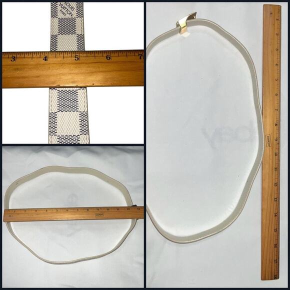 Louis Vuitton Damier Azur belt W/ Box and Dust bag. - Picture 14 of 15